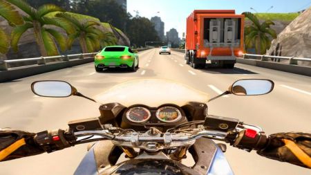 公路交通摩托车2023免费手机版:休闲技术类的驾驶游戏,画面清晰!