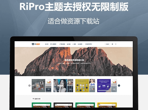 WordPress专业资源下载站日主题RiProV4.5免授权