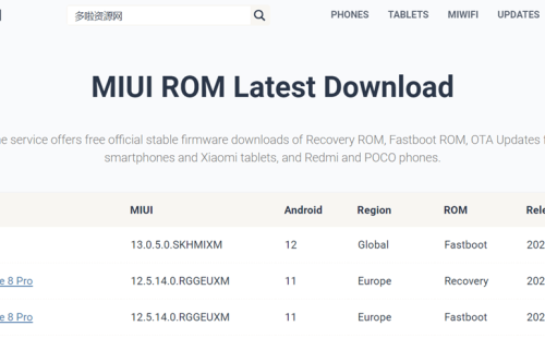 MIUI ROM小米官方刷机ROM稳定固件下载,支持手机平板和路由器